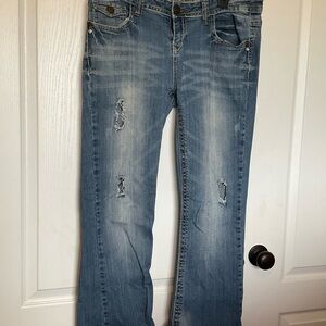 Women's Bootcut Distressed Jeans